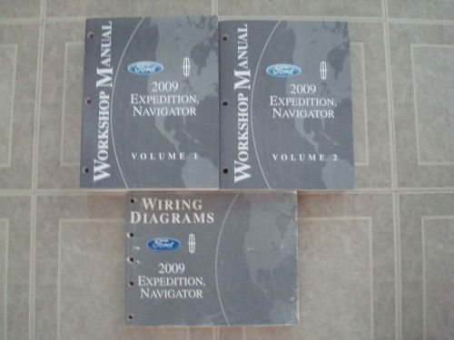 2009 ford expedition/lincoln navigator service work shop repair manual book oem