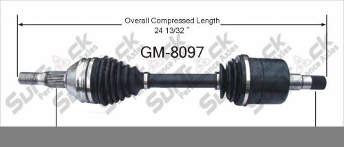 Surtrack gm8097 right new cv complete assembly