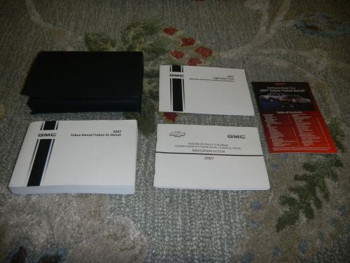 2007 yukon denali with navigation owners manual set + free shipping