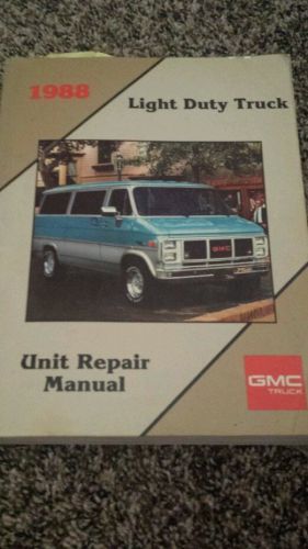 1988 gmc light duty truck unit repair service shop manual