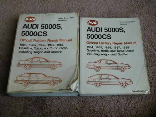 1984-1988 audi 5000s 5000cs service repair manual gas turbo diesel quattro 1987