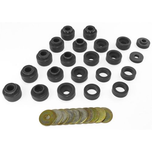 Prothane 1-105-bl body mount kit fits 87-95 wrangler (yj)