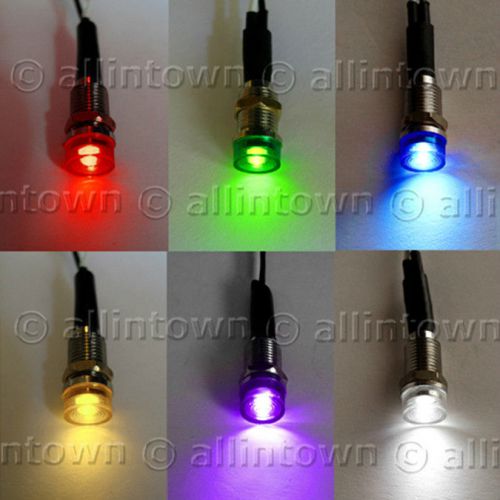 Led pilot dash indicator lights set of 25 u pic the colors