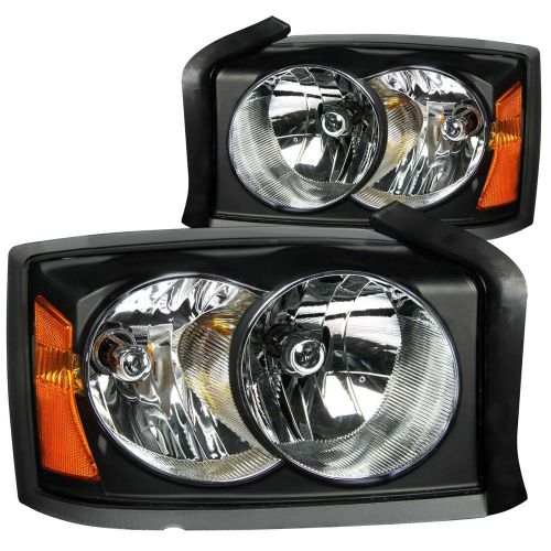 Anzo usa 111105 crystal headlight set fits 05-08 dakota * new *