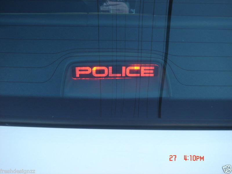 Ford crown victoria 3rd brake light decal overlay police interceptor taxi cab