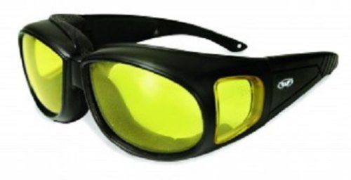Global vision outfitter motorcycle glasses (black frame/yellow lens)