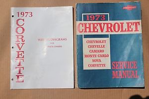 1973 chevrolet and corvette service manual &amp; wiring guide