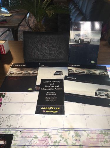 2006 land rover lr3 owners manuals with case