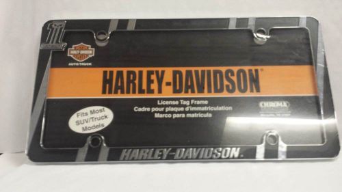 Chrome harley davidson plate frame number 1