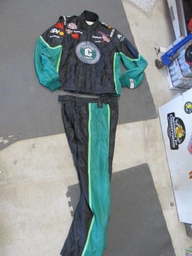 Nascar race used crew firesuit  2 pc sfi 3-2a-5 sparco