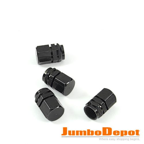 4pcs black metal tire rim wheel valves stem cap universal for car suv truck hot