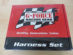 G-force racing gear harness set * gf5000 * sfi 16.1 * 3&#034; * seat belts black