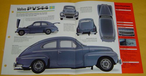 1963 volvo pv544 sport 1780cc 4 cylinder imp info/specs/photo 15x9