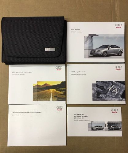 2010 audi a6 owner&#039;s manual with case