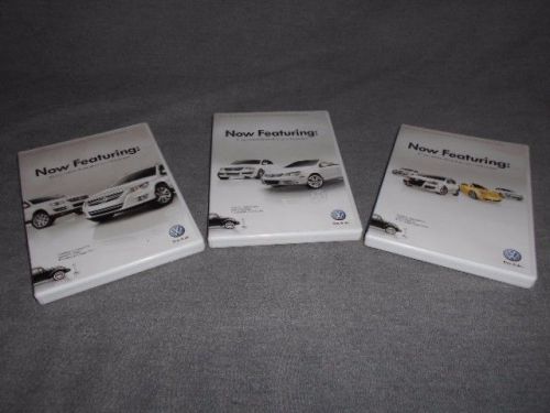 Vw eos, passat, touareg tiguan gti new beetle jetta trio of now featuring dvds