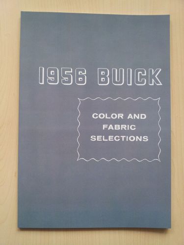 1956 buick colors &amp; fabrics showroom album