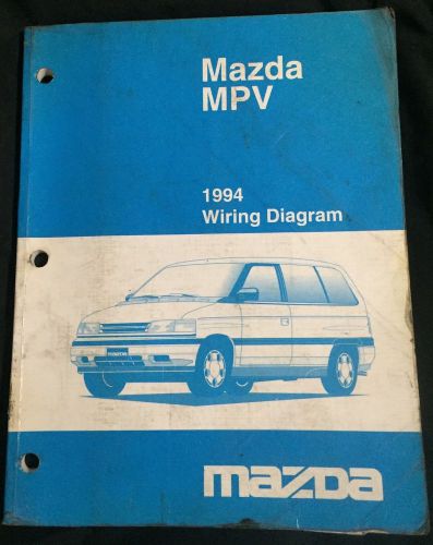 1994 mazda mpv factory oem wiring diagram manual