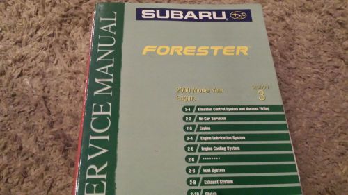 2000 subaru forester engine section 3 service repair shop manual oem