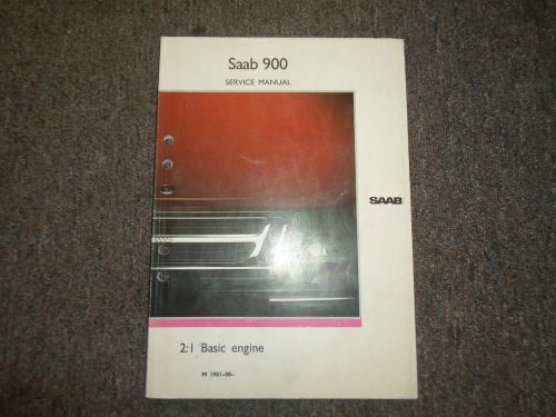 1981 83 87 1988 saab 2:1 basic engine service repair shop manual factory oem 88