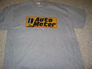 Vintage autometer gauges drag racing t shirt  grey