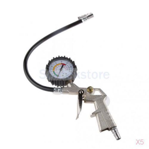 5x portable car motorcycle truck digital tire inflator gun with pressure gauge