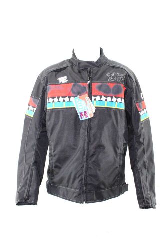 New men&#039;s trademinent black windproof track jacket size m