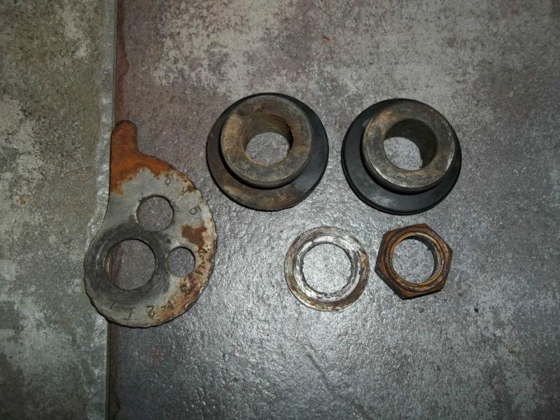 1992 kawasaki kdx200 kdx 200 rear wheel spacers 1 chain adjuster axle nut