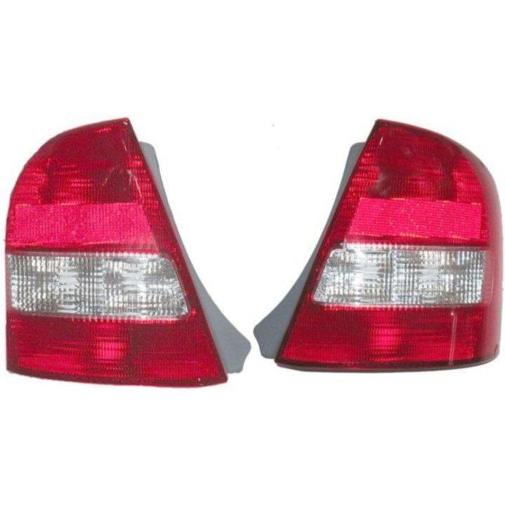 Tail light brake lamp lens/housng rear pair set driver passenger side left+right