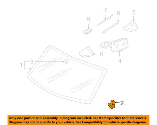 Porsche oem 08-10 cayenne-windshield spacer 95554153000