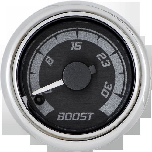 Dakota digital mvx-8k add-on boost psi gauge black/chrome black