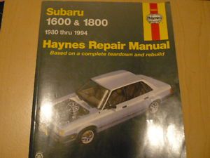 1980 – 1994 subaru 1600&amp;1800 haynes automotive repair manual