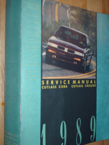 1989 oldsmobile cutlass ciera+ shop manual / book