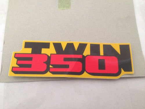 Nos banshee decal emblem graphic &#034;twin 350&#034; 3gg-21783-a0-00 qty 1 2) e-3-16-153