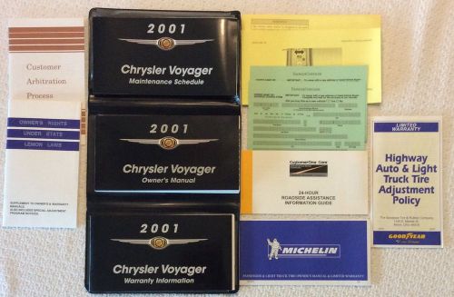 2001 chrysler voyager original owner&#039;s manual