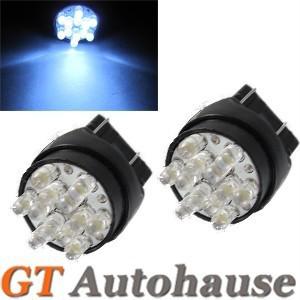 A pair of xenon white 12-led t20 990 7444na 7441 7443 992 991 lights bulbs #58