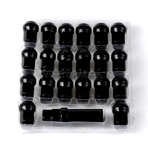 20pcs black d1 spec m12 x 1.5 racing lug wheel nuts screw for honda ford toyota