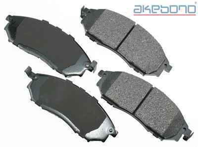 Akebono act888 brake pad or shoe, front-proact ultra premium ceramic pads