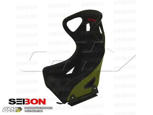 _ seibon carbon fiber carbon kevlar bucket racing seat type-fc - black ships fro