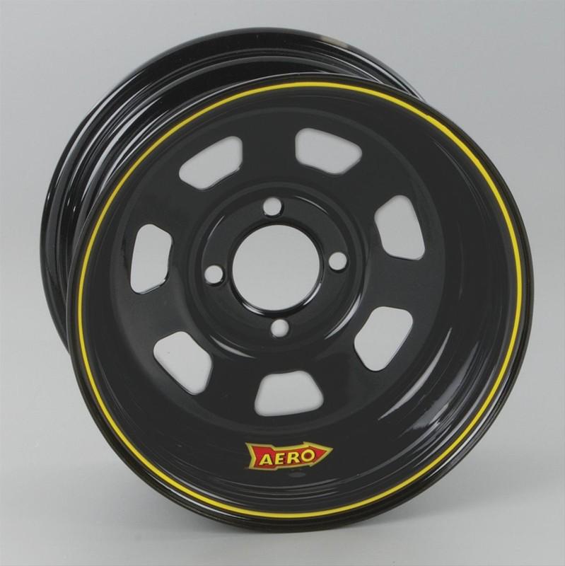 Aero race wheels 30-184530 black powdercoat roll-formed 30 series 3" backspace