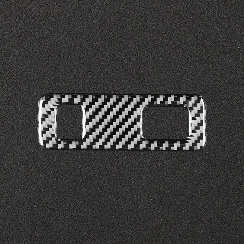 Carbon fiber car headlight switch button frame cover decorative sticker f8488-