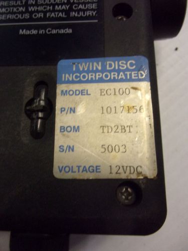 Twin disc marine power commander wired remote control ec100 1017156/1017158