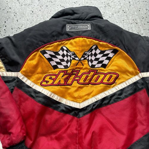 Vintage 90s team skidoo racing bombardier snowmobile jacket size s