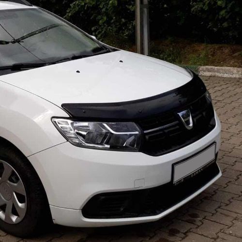 Hood deflector guard | front bug shield compatible for dacia logan-mcv 2013-2020