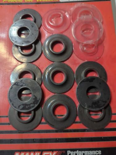 Qty.12 manley 42369-12 valve spring locator inside 0.062 in thick 1.570 in od