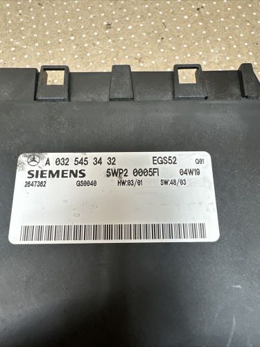 04-06 mercedes e 320 cdi transmission control module tcu/tcm a 032 545 34 32