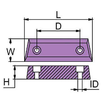 Martyr cm852835z volvo penta zinc transom bar anode