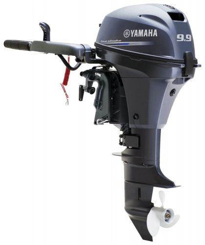 New 9.9hp yamaha outboard 15&#034; shaft, pull start, tiller steer, model f9.9smhb