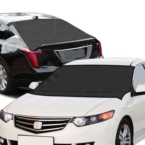 2pcs magnetic car front&amp;rear windshield cover frost ice snow protector sun visor