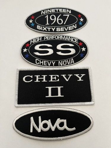 1967 chevy ii nova ss sew/iron on patch emblem badge embroidered