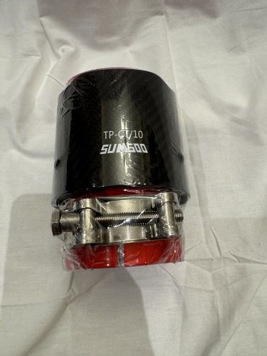 Sum500 tp-ct/10 sport exhaust tip red with black carbon fiber